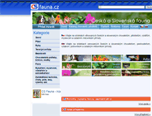 Tablet Screenshot of drubez.csfauna.cz