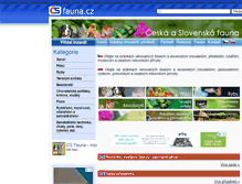 Tablet Screenshot of csfauna.cz